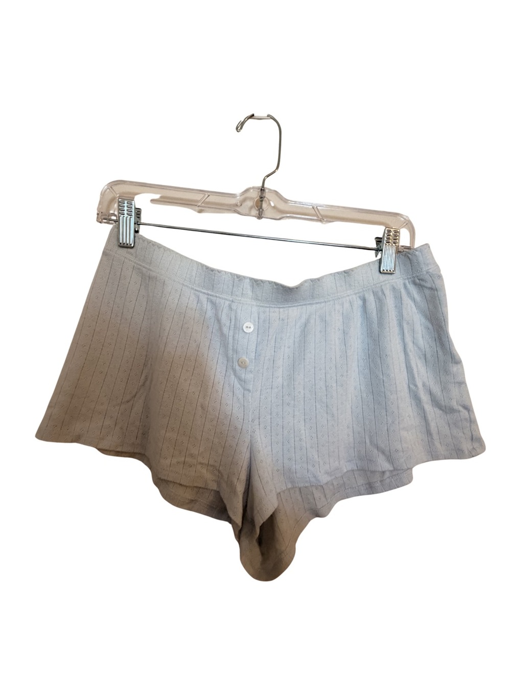 Dairy Boy Pointelle Sleep Shorts Powder Blue Size Small